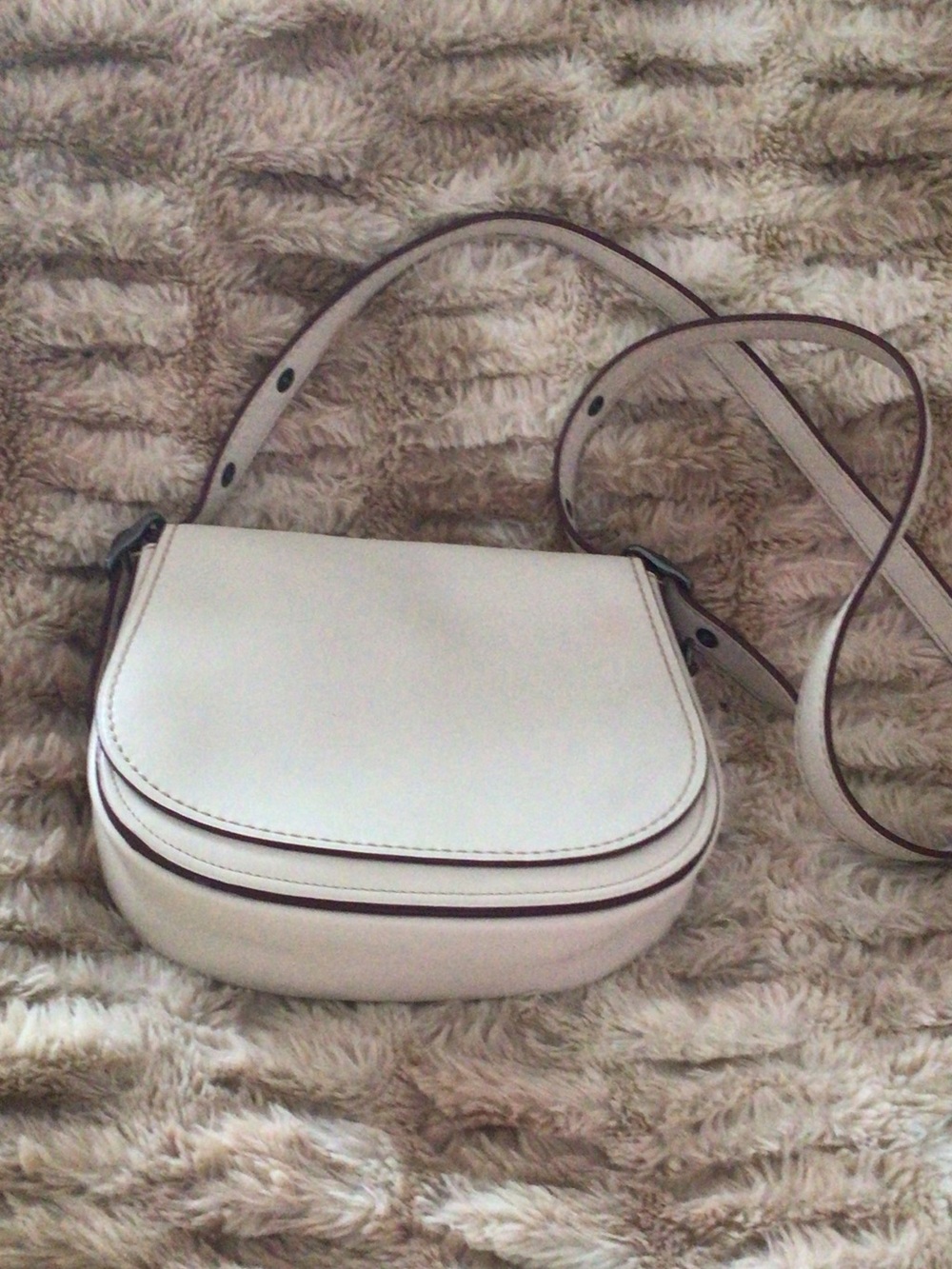 Coach 1941 saddle 23 chalk Leather Crossbody Saddle Bag